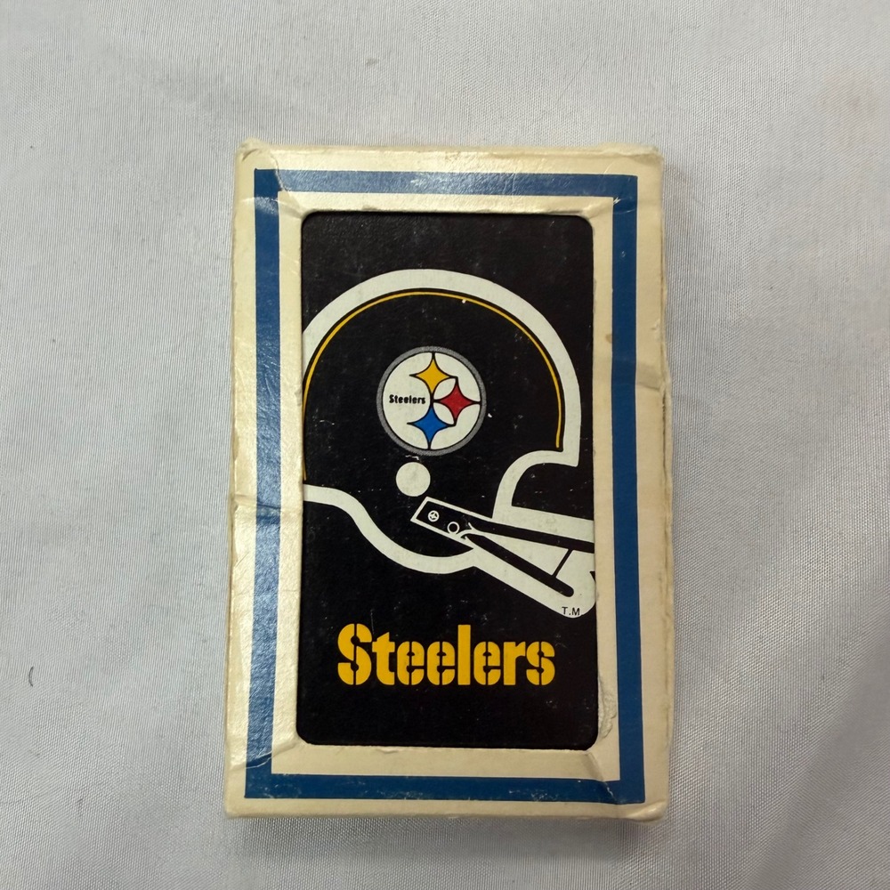 Vintage 1969 Pittsburgh Steelers Playing‎ Cards NFL Official Licensed Deck Box